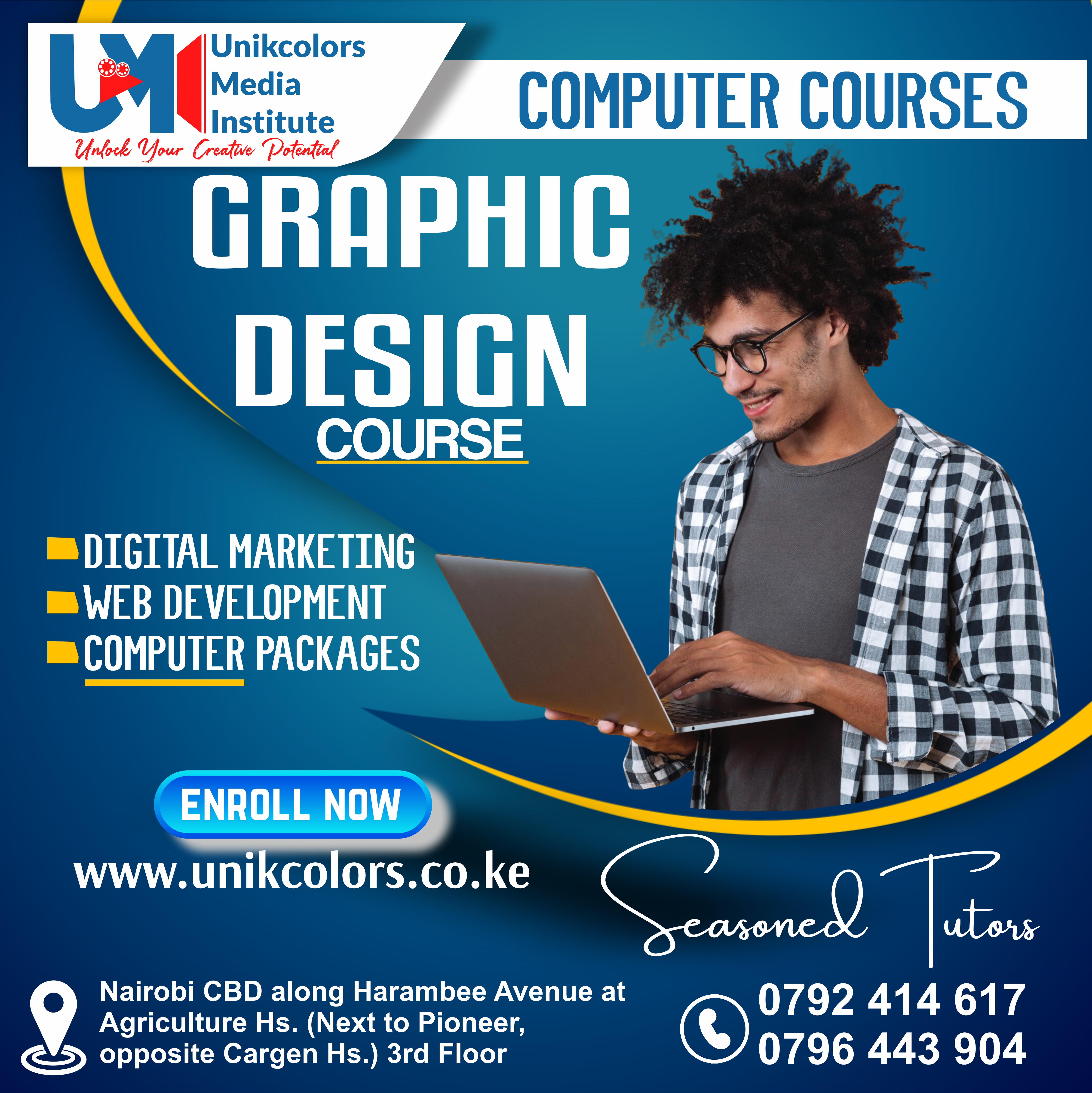 COMPUTER COURSES - DIGITAL MARKETING | GRAPHIC DESIGN | WEB DEVELOPMENT | COMPUTER PACKAGES COURSE